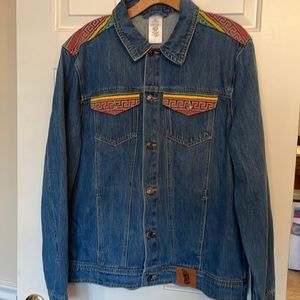 NWT Disney Hercules 25th Anniversary Denim Jacket Large